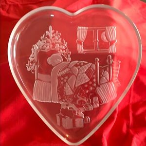 Heart shaped holiday platter with adorable…